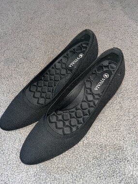 VIVAIA TAMIA WEDGE PRO ALMOND TOE PUMP WEDGE in BLACK - NEW WITHOUT BOX - 41.5